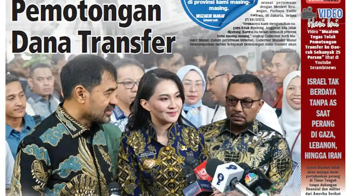 Gubernur Aceh Mualem Tolak Pemotongan Dana Transfer