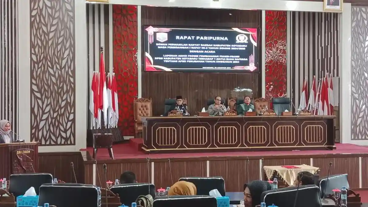 DPRD Kotabaru Paripurna APBD Perubahan Tahun Anggaran 2024