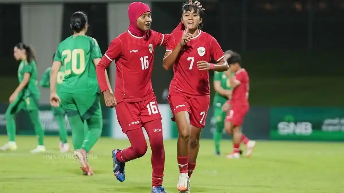 Gol Reva Octaviani Bawa Timnas Indonesia Putri Menang dari Arab Saudi