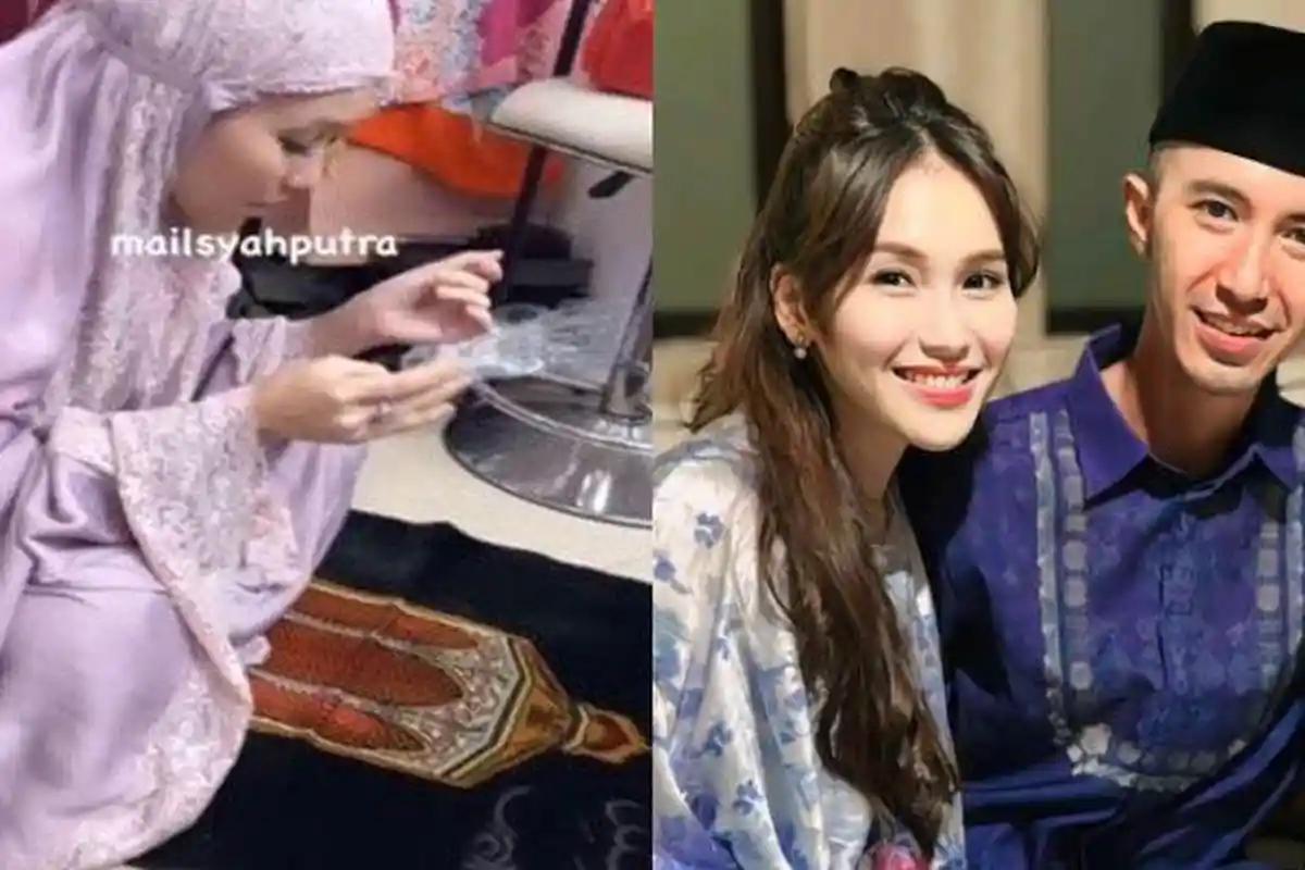 Putus dari Muhammad Fardhana, Ayu Ting Ting Terekam Salat & Zikir di Lokasi Syuting, 'Anak Baik'