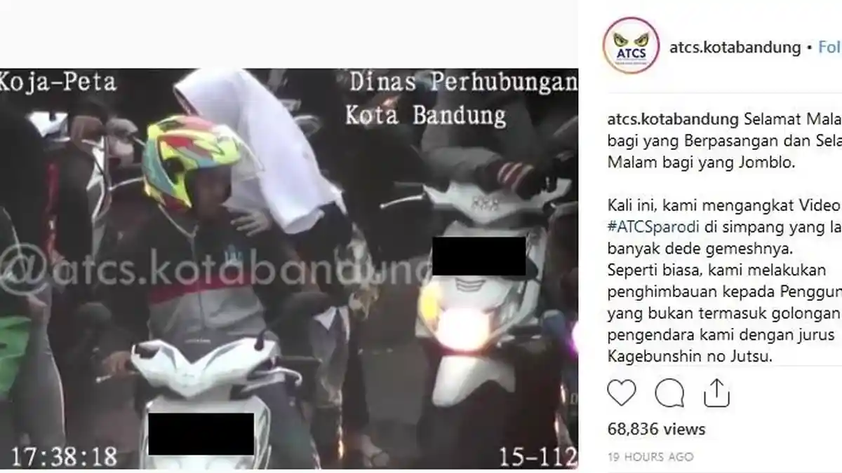 Cara Kreatif Pakai 'Kagebunshin', Petugas Dishub Tegur Pengendara