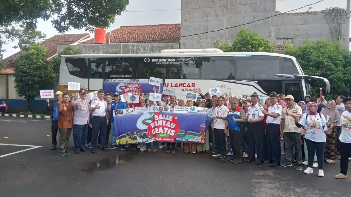 Kilang Cilacap Lepas 2 Bus Program Balik Rantau Gratis 2025, Sinergi dengan Pemkab Cilacap