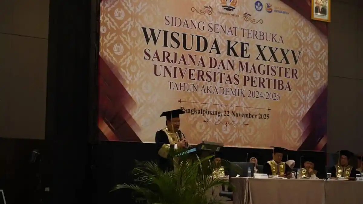 Wali Kota Pangkalpinang Sampaikan Orasi Ilmiah Smart City pada Wisuda XXXV Universitas Pertiba
