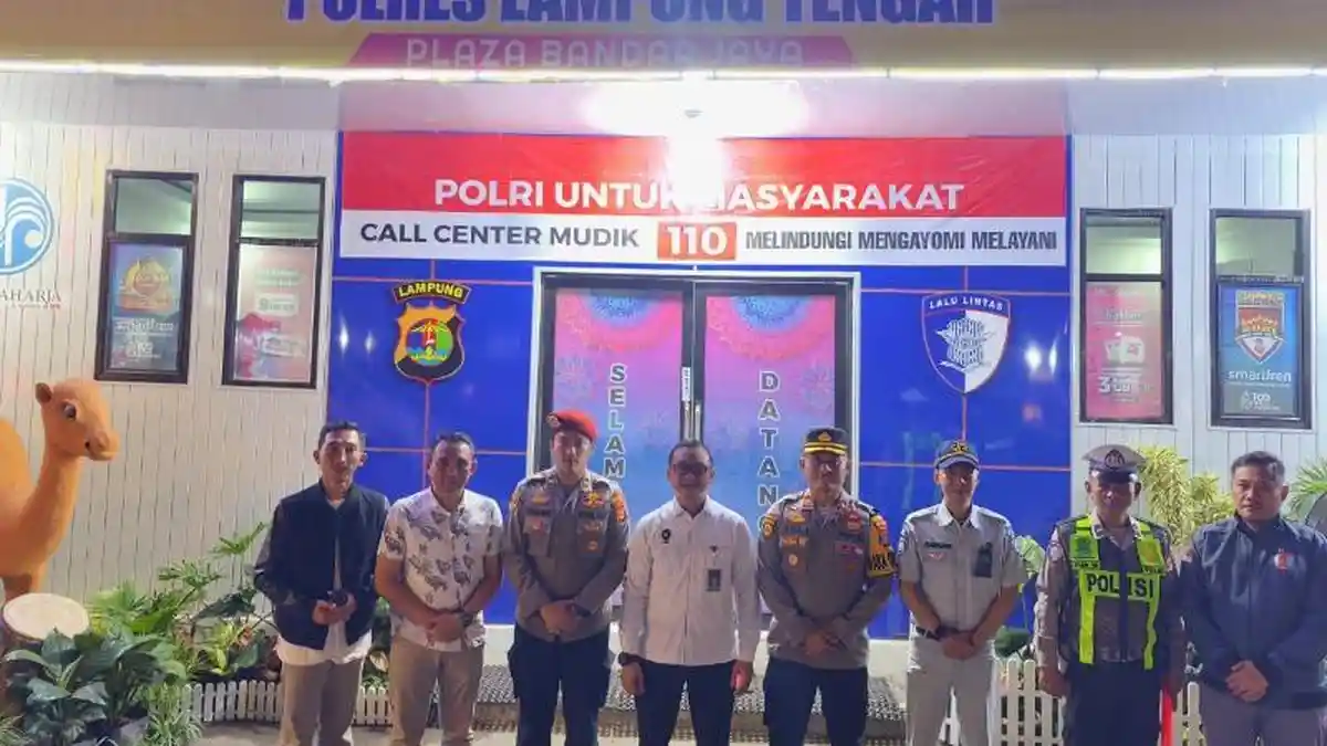 Kabid Kemenkopolkam RI Tinjau Posko Mudik di Lampung Tengah