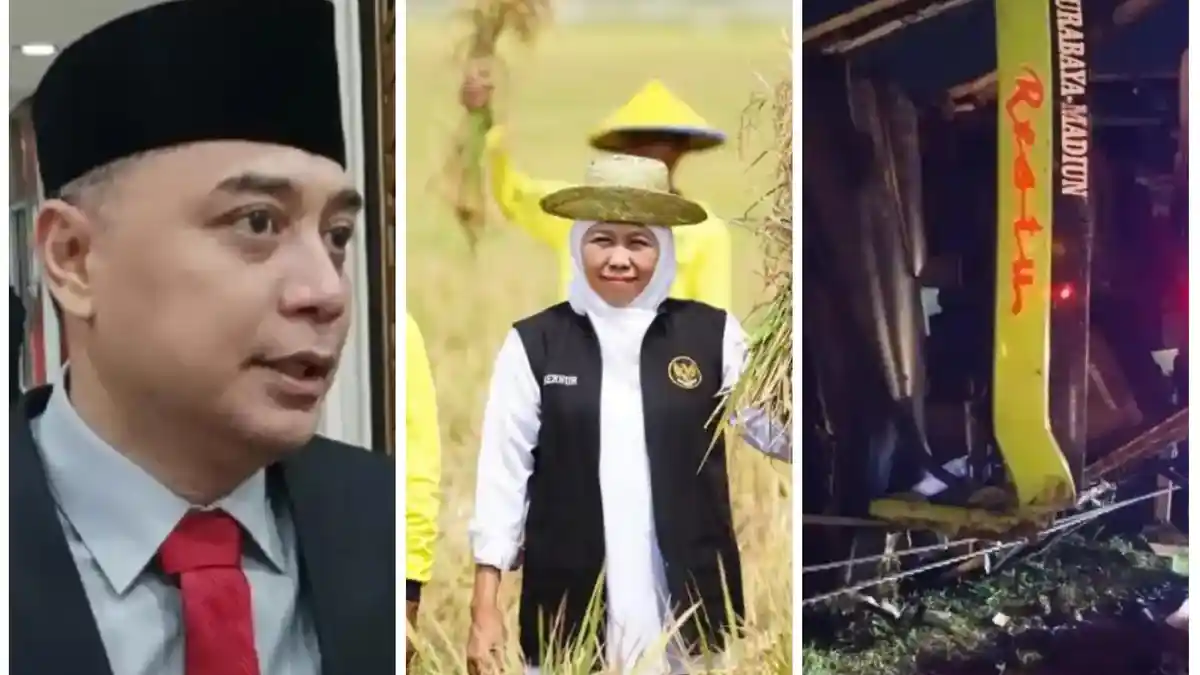 Jatim Terpopuler: Eri Cahyadi Siap Copot Lurah yang Tak Becus hingga Penyebab Bus Restu Terguling