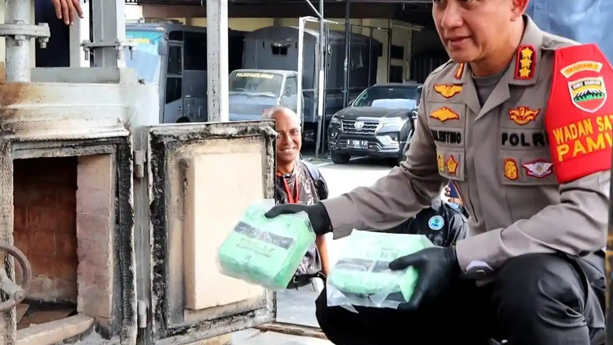 Polrestabes Medan Musnahkan 65 Kg Barang Bukti Sabu dari Empat Kasus
