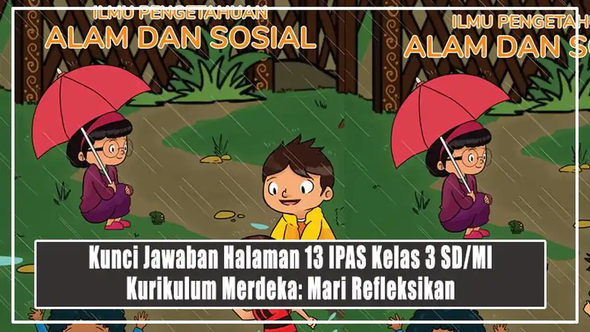 Kunci Jawaban Halaman 13 IPAS Kelas 3 SD/MI Kurikulum Merdeka: Mari Refleksikan