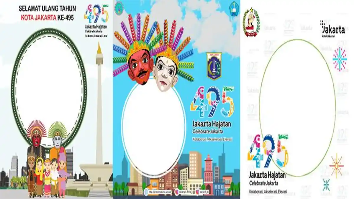 LINK Twibbon HUT DKI Jakarta ke-495 Tahun, Dapat Dibagikan di Medsos
