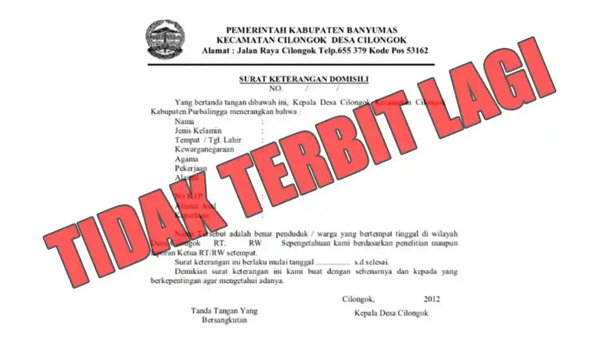 Pemkab Banyumas Telah Hapus Surat Keterangan Domisili, Bagaimana Pengajuan Kredit?