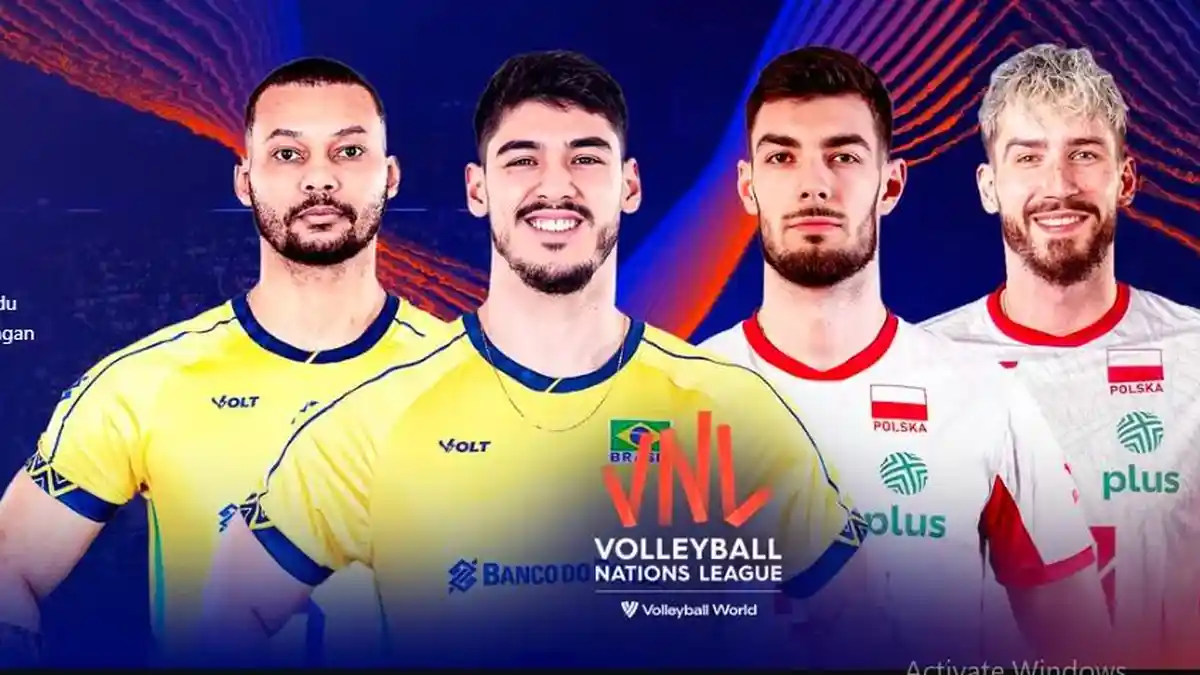 Jadwal Brasil vs Polandia Semifinal VNL 2025 Live Moji TV Gratis Jam 18.00 WIB
