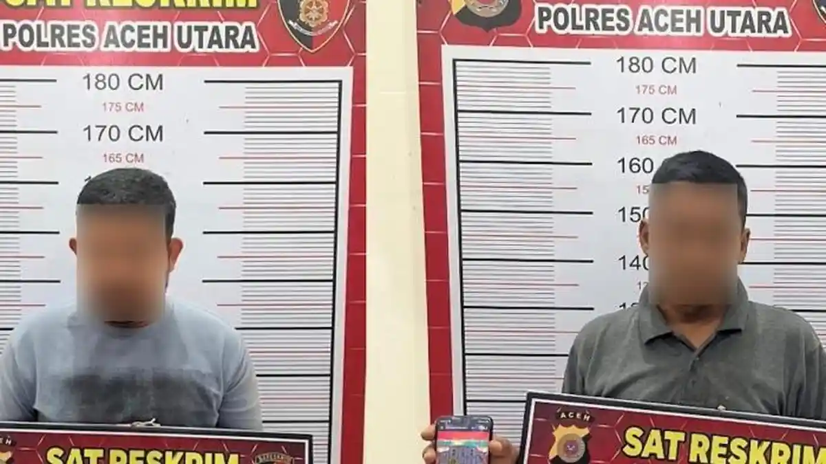 Dua Pria di Aceh Utara Diciduk Polisi Saat Asyik Main Judi Online di Warung Kopi