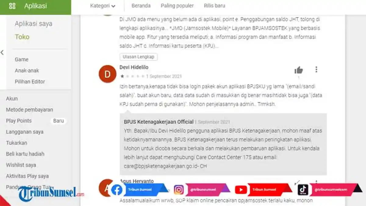 Tidak Bisa Login Akun Aplikasi BPJSKU, Ini Solusi dan Penjelasan dari BPJS Ketenagakerjaan Official