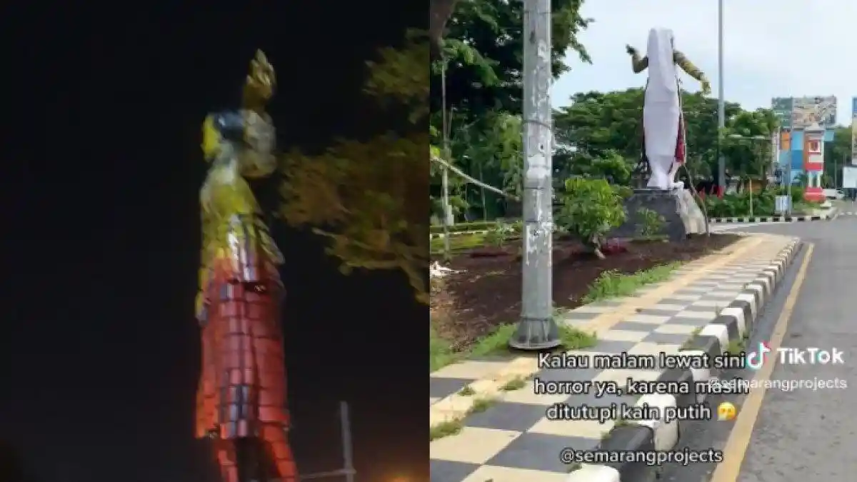 VIRAL Patung Penari di Semarang Bikin Ngeri karena Bisa Berputar Sendiri, Pemkot Buka Suara