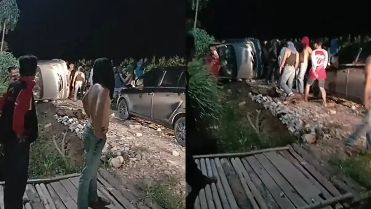 Tangkap Bandar Narkoba, Anggota Polisi Malah Dikepung dan Dilempari Batu, Satu Mobil Digulingkan