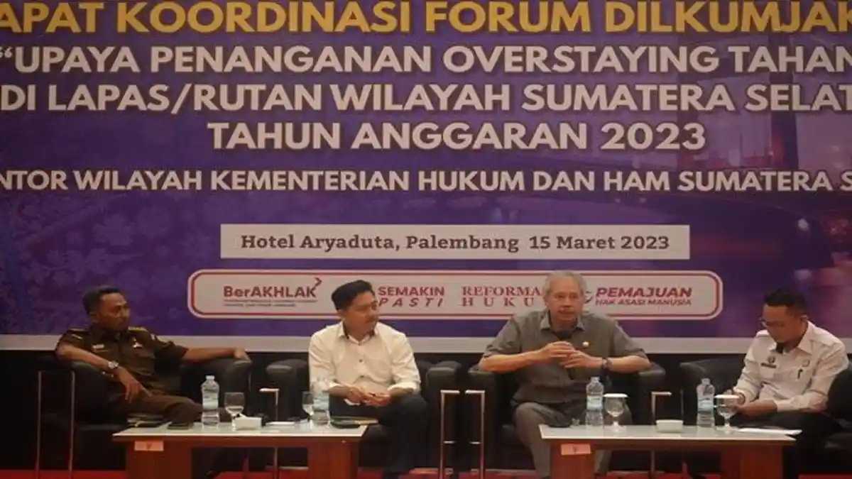 Atasi Overstaying Lapas/Rutan, Kemenkumham Sumsel Rangkul APH