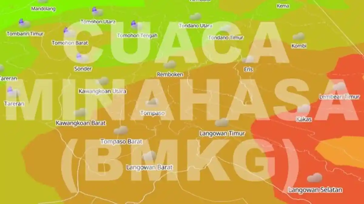 Prakiraan Cuaca di Wilayah Minahasa Sulut Hari Jumat 6 Juni 2025