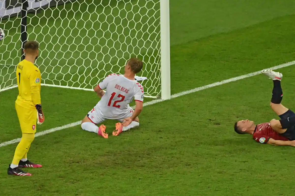 Kasper Dolberg Cetak Gol Kedua Denmark, Cuplikan Gol Ceko vs Denmark EURO 2021 di RCTI