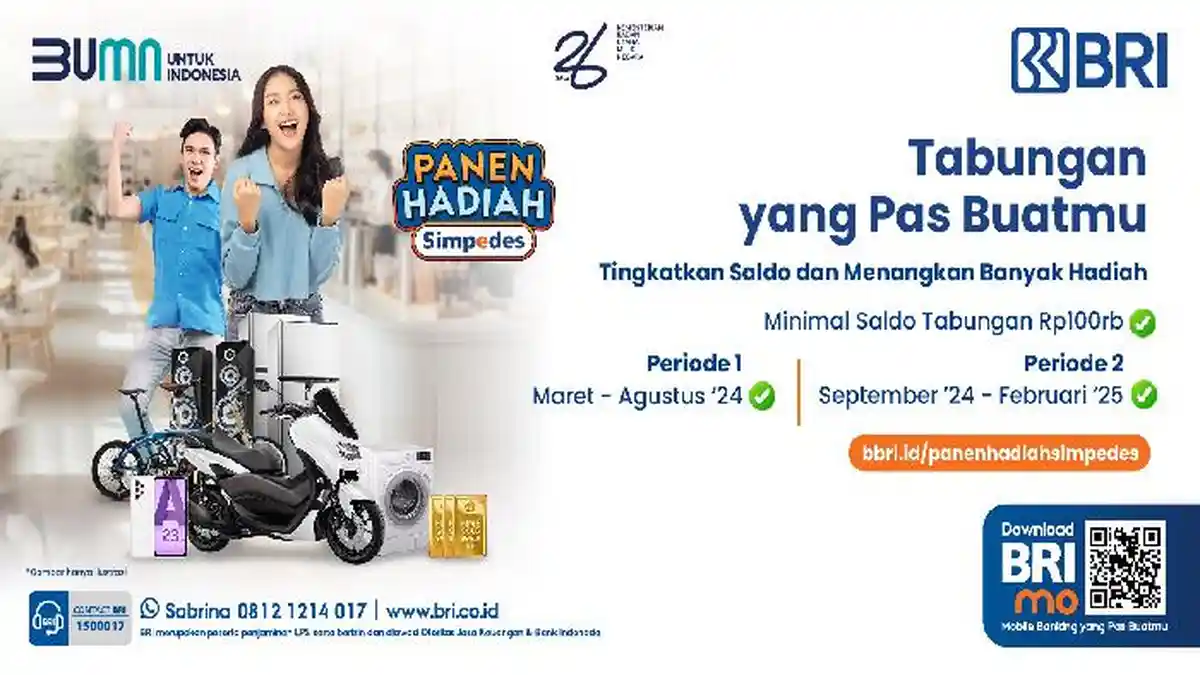 Borong Hadiah Fantastis, Panen Hadiah Simpedes BRI Kembali Hadir