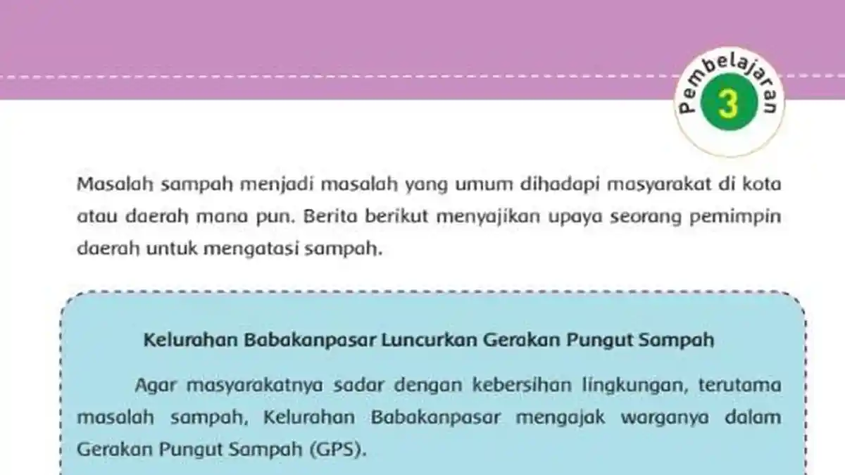 KUNCI JAWABAN Tema 2 Kelas 5 SD Halaman 103 105 106 107 108 Buku Tematik Pembelajaran 3 Subtema 3