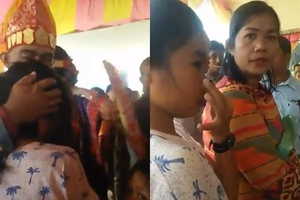 Ngaku Masih Lajang, Pria Ini Justru Didatangi Istri dan Anaknya saat Nikah dengan Perempuan Lain