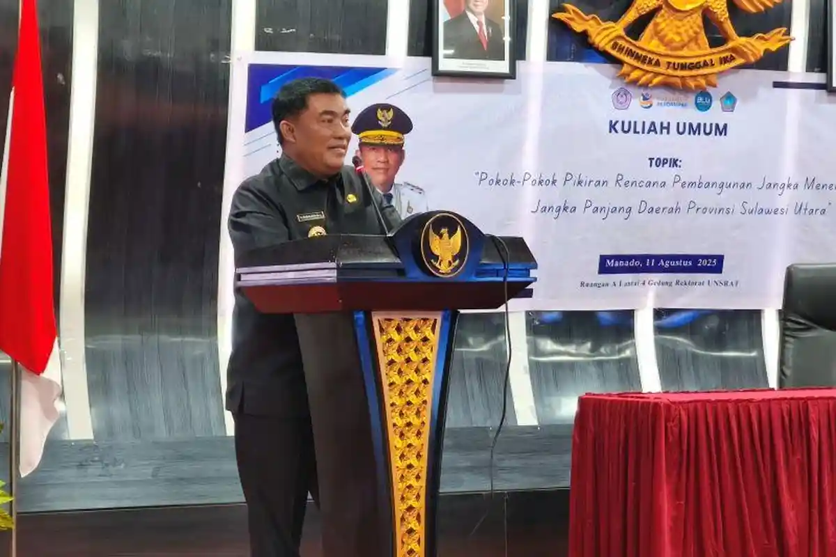 Gubernur Sulawesi Utara Yulius Selvanus Jadi Narasumber di Unsrat Manado, Paparkan RPJMD