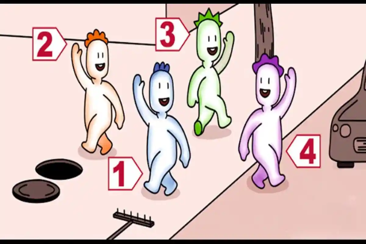 Tes Kepribadian: Mana yang Akan Lebih Dulu Celaka dari 4 Orang Ini?