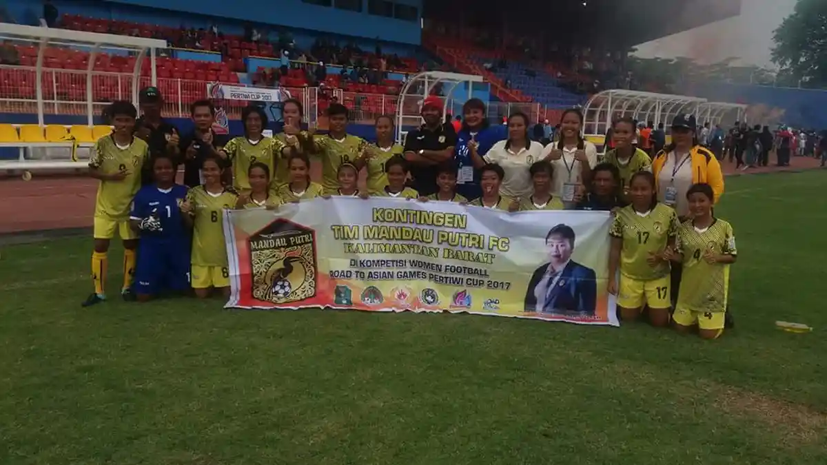 Tim Sepakbola Putri Kalbar Melaju ke Semi Final Pertiwi Cup 2017 di Palembang