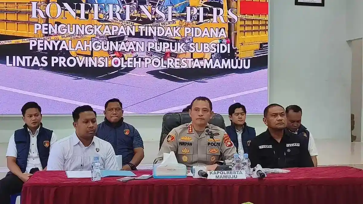 Enam Tersangka Terlibat Penyelundupan 40 Ton Pupuk Subsidi di Mamuju