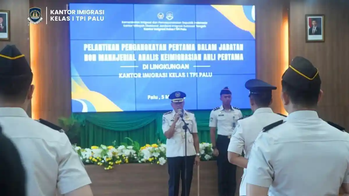 Perkuat SDM, Imigrasi Palu Ambil Sumpah Pejabat Analis Keimigrasian