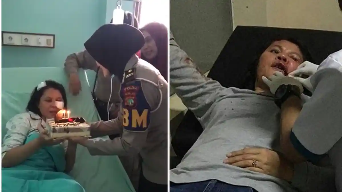 Begini Suasana Haru Iptu Sulastri, Korban Sandera Teroris, Rayakan Ulang Tahun di Rumah Sakit