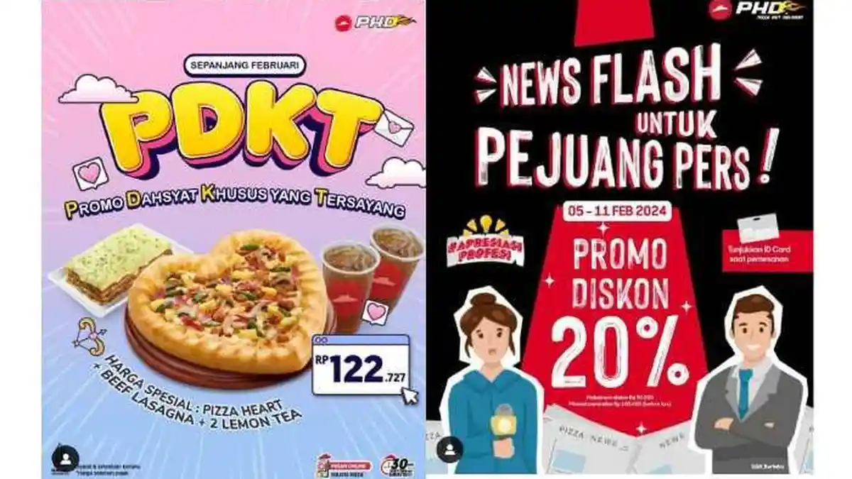 SERU! Katalog Diskon Pizza Hut Delivery Februari 2024: 'PDKT' Promo ...