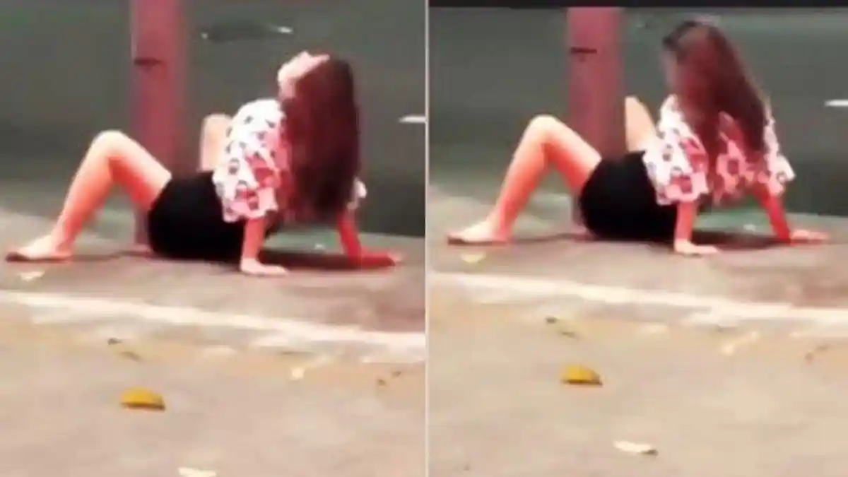 Video Viral Gadis Cantik Lampiaskan Hasrat Seks pada Tiang Listrik saat Mabuk Berat