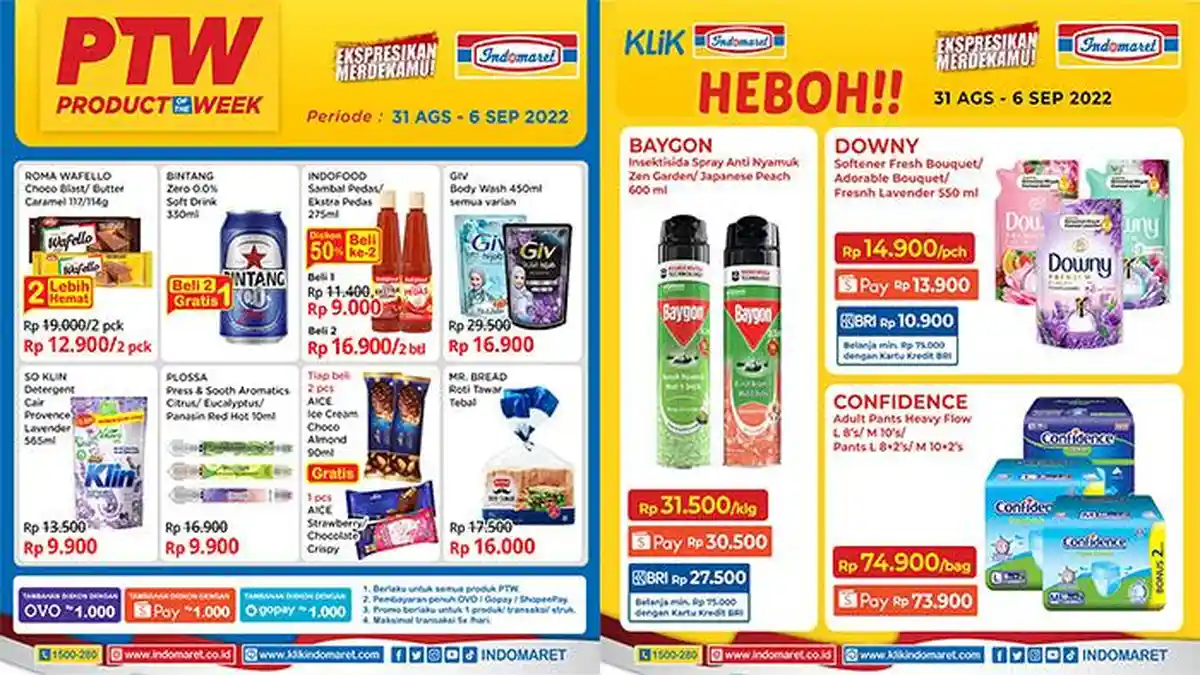 Promo Indomaret 1 September 2022, Banyak Pilihan Diskon Deterjen Sabun Wafer hingga Roti Tawar