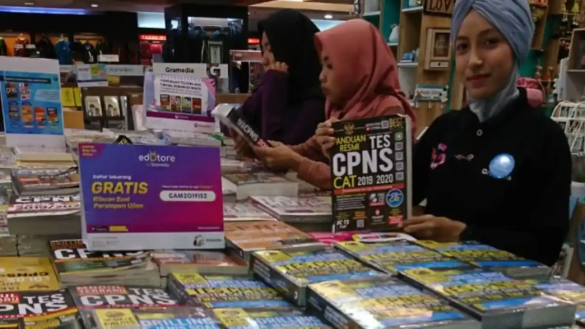 Panduan Resmi Tes CPNS CAT 2019/2020 Terlaris di Gramedia MP, Ini Harga, dan Daftar 10 Buku Terlaris