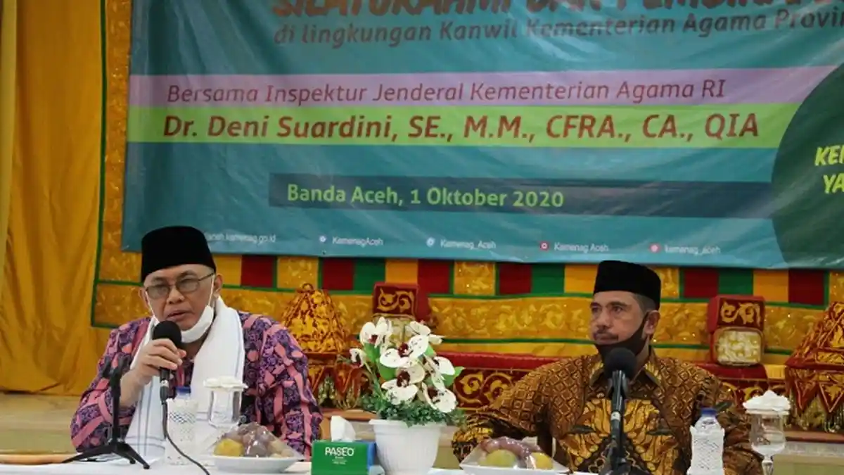 Irjen Kemenag Lakukan Pembinaan ASN Kemenag Aceh