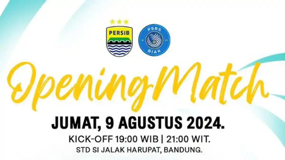 UPDATE Jadwal Liga 1 Musim 2024-2025 Persib vs PSBS Biak, Juan Esnaider Bawa 29 Pemain ke Bandung!