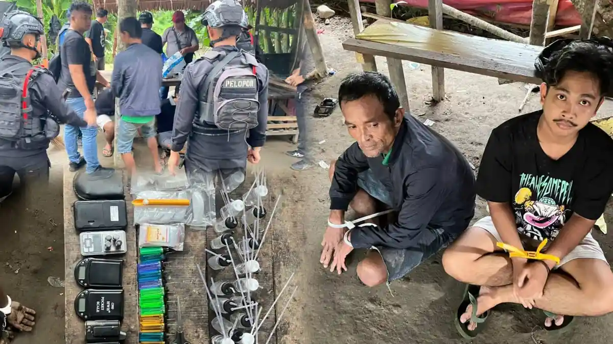 Gerebek Sarang Narkoba di Binjai, Tiga Pria Dicokok Brimob Sumut