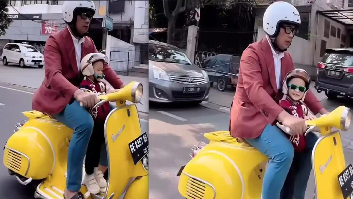 Isu Masuk Partai Golkar Menguat Jelang Pilpres 2024: Ridwan Kamil Kendarai Vespa Kuning