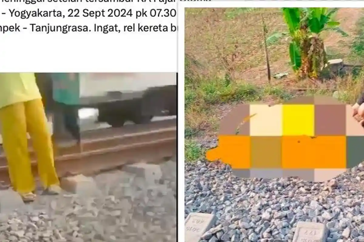 Kronologi 1 Jasad Tersangkut Kereta Fajar Utama Yogya Sejauh 20 Kilometer, Usai Tabrak 4 Warga