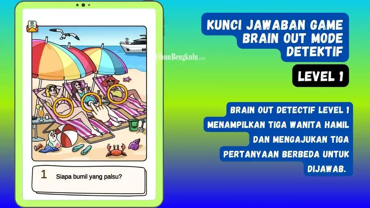 Jawaban Game Brain Out-Mode Detektif Level 1: Pesta Bumil