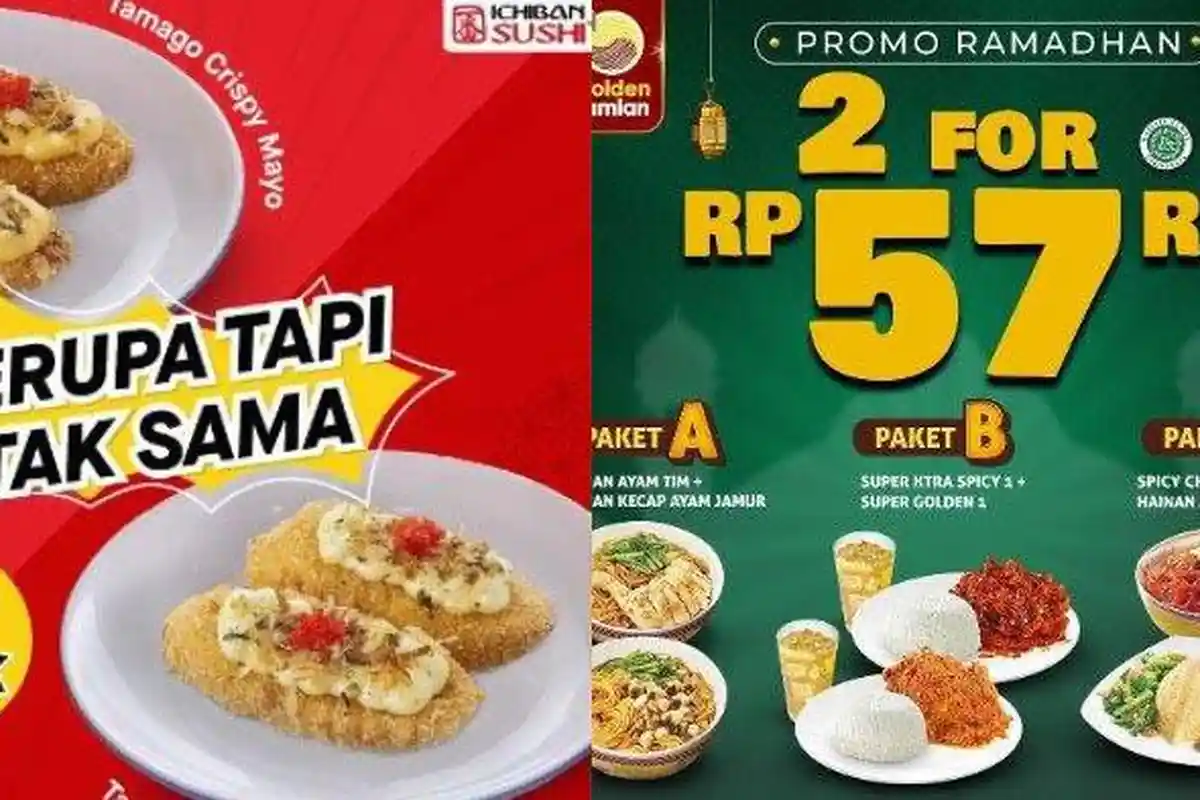 Daftar Promo Restoran Cepat Saji Hari ini 20 April 2023, Lengkap Berbagai Makanan Untuk Buka Puasa
