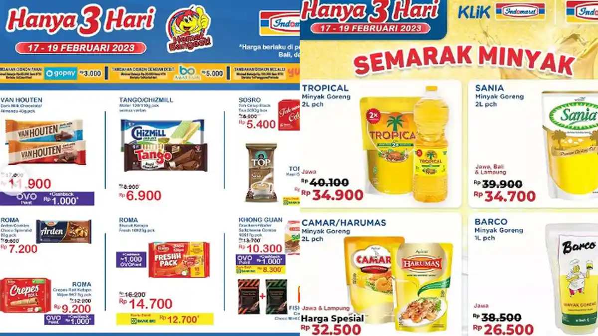 Promo JSM Indomaret 17-19 Februari 2023, Lengkap Ada Kebutuhan Rumah Tangga Hingga Camilan