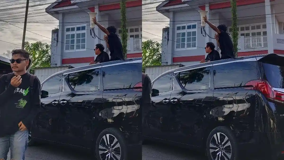 Viral Pendemo di Kantor KPU Bone Sulsel Pakai Mobil Alphard, Sosok Pemiliknya Bukan Orang Sembarang