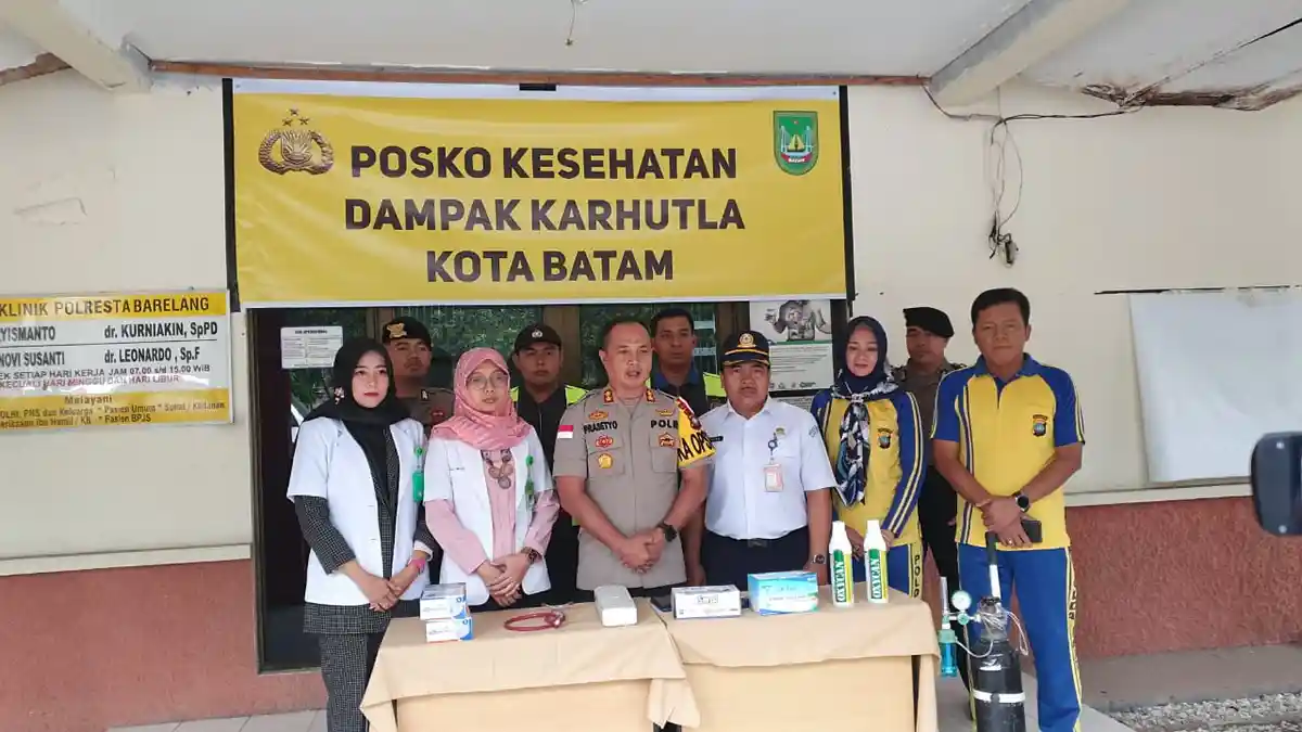 Barelang Police formed The 'Karhutla' Task Force, Prepared A Medical Team And Supporting Facilities