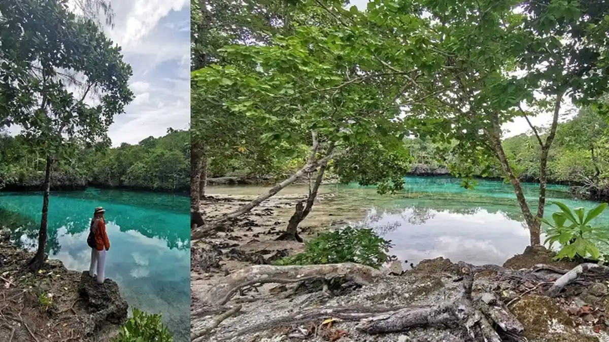 Wisata Seram Bagian Timur: Danau Sole yang Asin dan Hening Tersembunyi di Hutan Pulau Manawoku