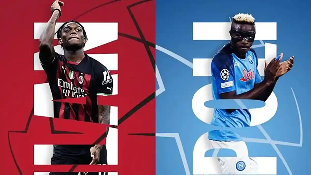 Hasil Drawing Perempat Final Liga Champions: AC Milan vs Napoli, Rossoneri Lebih Percaya Diri