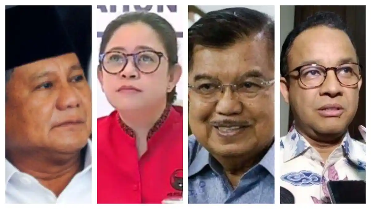 Prabowo-Puan Maharani Diadu Melawan Jusuf Kalla-Anies Baswedan Dalam Simulasi, Hasilnya Mengejutkan