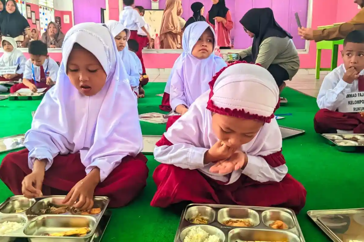 Update Program Makan Bergizi Gratis di SDN 76 Kota Gorontalo, Momen Dinantikan Siswa