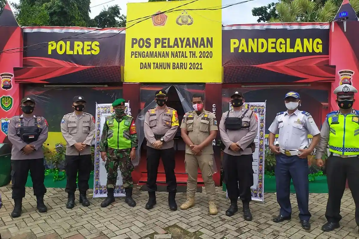 Pengamanan Nataru, Polres Pandeglang Dirikan Pos Pam dan Pos Yan, Tempat Wisata Jadi Perhatian