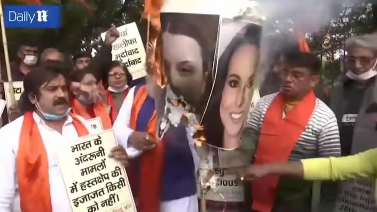 Patung Greta Thunberg dan Rihanna Dibakar Gara-gara Mendukung Protes Petani di India